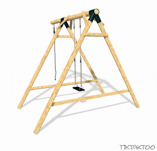 KOTARBAU® Gancio per altalena M12 filettatura legno gancio